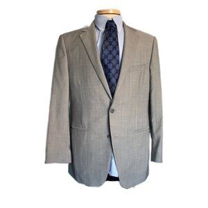 Samuelsohn Performace 42R Gray Two Vent Two Button